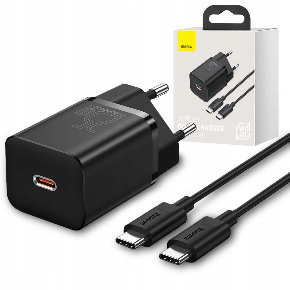 Baseus TZCCSUP-L01 USB typ C sieťová nabíjačka 3000 mA 12 V čierna